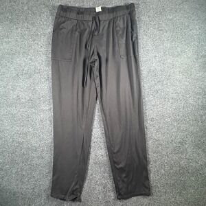 Lucky Brand Sweatpant Womens 32x26.5 Black Stretch Drawstrings Straight Leg
